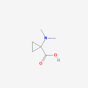 molecular formula C6H11NO2 B2909503 1-(Dimethylamino)cyclopropanecarboxylic acid CAS No. 119111-65-8