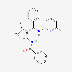 N-(4,5-dimethyl-3-{[(6-methylpyridin-2-yl)amino](phenyl)methyl}thiophen-2-yl)benzamide