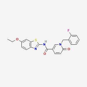 N-(6-ethoxybenzo[d]thiazol-2-yl)-1-(2-fluorobenzyl)-6-oxo-1,6-dihydropyridine-3-carboxamide