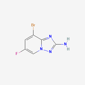 molecular formula C6H4BrFN4 B2909517 8-Bromo-6-fluoro-[1,2,4]triazolo[1,5-a]pyridin-2-amine CAS No. 1257705-51-3