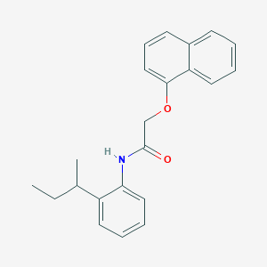 molecular formula C22H23NO2 B290952 N-(2-sec-butylphenyl)-2-(1-naphthyloxy)acetamide 