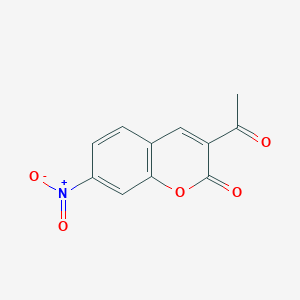 molecular formula C11H7NO5 B2909537 3-Acetyl-7-nitrochromen-2-one CAS No. 53653-18-2