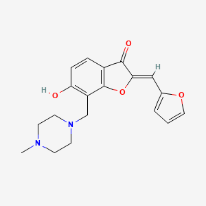 (Z)-2-(furan-2-ylmethylene)-6-hydroxy-7-((4-methylpiperazin-1-yl)methyl)benzofuran-3(2H)-one