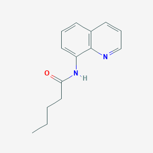 N-(8-quinolinyl)pentanamide