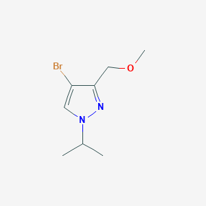 molecular formula C8H13BrN2O B2909553 4-bromo-1-isopropyl-3-(methoxymethyl)-1H-pyrazole CAS No. 1856084-46-2
