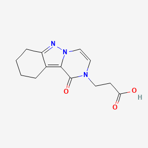 3-(1-oxo-7,8,9,10-tetrahydropyrazino[1,2-b]indazol-2(1H)-yl)propanoic acid