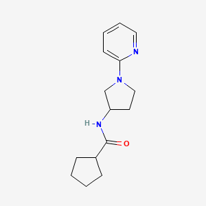 N-(1-(pyridin-2-yl)pyrrolidin-3-yl)cyclopentanecarboxamide