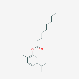 molecular formula C20H32O2 B290957 5-Isopropyl-2-methylphenyl decanoate 