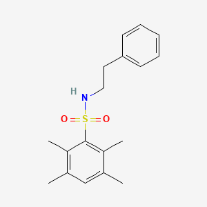 molecular formula C18H23NO2S B2909570 2,3,5,6-tetramethyl-N-phenethylbenzenesulfonamide CAS No. 727689-01-2