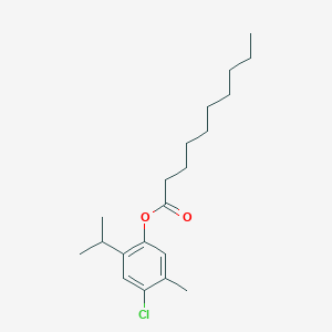 molecular formula C20H31ClO2 B290959 4-Chloro-2-isopropyl-5-methylphenyl decanoate 