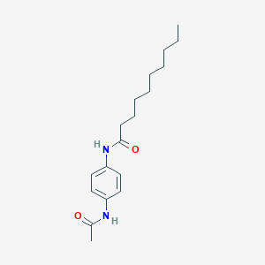 molecular formula C18H28N2O2 B290960 N-[4-(acetylamino)phenyl]decanamide 