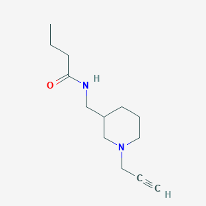 N-{[1-(prop-2-yn-1-yl)piperidin-3-yl]methyl}butanamide