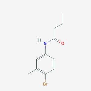 molecular formula C11H14BrNO B290963 N-(4-bromo-3-methylphenyl)butanamide 