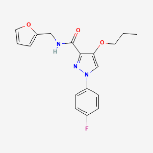 1-(4-fluorophenyl)-N-(furan-2-ylmethyl)-4-propoxy-1H-pyrazole-3-carboxamide