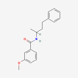 3-methoxy-N-(4-phenylbutan-2-yl)benzamide
