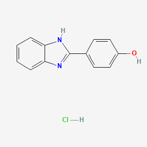 B2909636 4-(1H-benzo[d]imidazol-2-yl)phenol hydrochloride CAS No. 6504-13-8; 878770-54-8