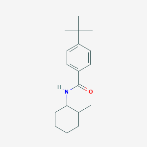 molecular formula C18H27NO B290964 4-tert-butyl-N-(2-methylcyclohexyl)benzamide 