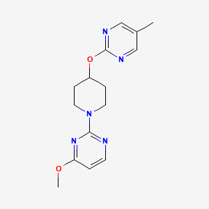 4-Methoxy-2-{4-[(5-methylpyrimidin-2-yl)oxy]piperidin-1-yl}pyrimidine