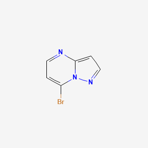 molecular formula C6H4BrN3 B2909665 7-Bromopyrazolo[1,5-A]pyrimidine CAS No. 1159983-04-6