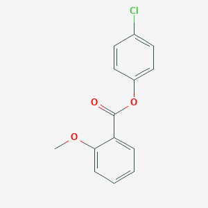 molecular formula C14H11ClO3 B290967 4-Chlorophenyl 2-methoxybenzoate 