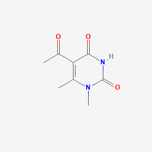 molecular formula C8H10N2O3 B2909671 5-Acetyl-1,6-dimethylpyrimidine-2,4-dione CAS No. 22293-62-5