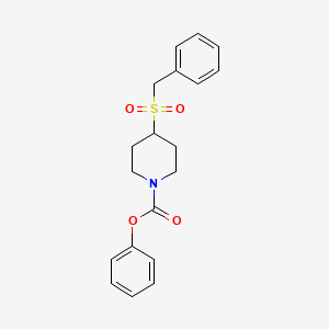 Phenyl 4-(benzylsulfonyl)piperidine-1-carboxylate