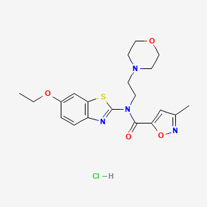 N-(6-ethoxybenzo[d]thiazol-2-yl)-3-methyl-N-(2-morpholinoethyl)isoxazole-5-carboxamide hydrochloride