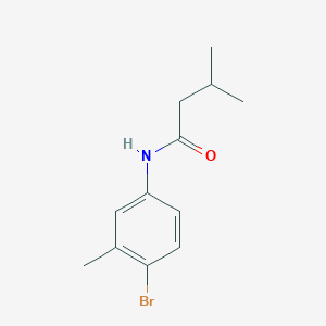 molecular formula C12H16BrNO B290970 N-(4-bromo-3-methylphenyl)-3-methylbutanamide 