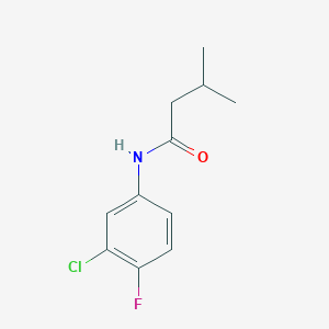 molecular formula C11H13ClFNO B290971 N-(3-chloro-4-fluorophenyl)-3-methylbutanamide 
