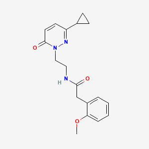 N-(2-(3-cyclopropyl-6-oxopyridazin-1(6H)-yl)ethyl)-2-(2-methoxyphenyl)acetamide