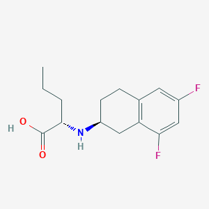 L-Norvaline, N-[(2S)-6,8-difluoro-1,2,3,4-tetrahydro-2-naphthalenyl]-
