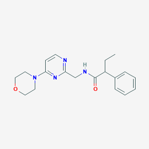 molecular formula C19H24N4O2 B2909751 N-((4-morpholinopyrimidin-2-yl)methyl)-2-phenylbutanamide CAS No. 1797223-46-1