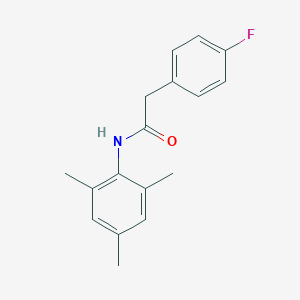 molecular formula C17H18FNO B290978 2-(4-fluorophenyl)-N-(2,4,6-trimethylphenyl)acetamide 