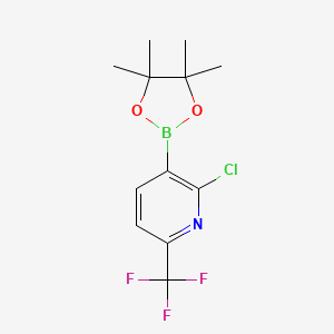 2-Chloro-3-(4,4,5,5-tetramethyl-1,3,2-dioxaborolan-2-YL)-6-(trifluoromethyl)pyridine