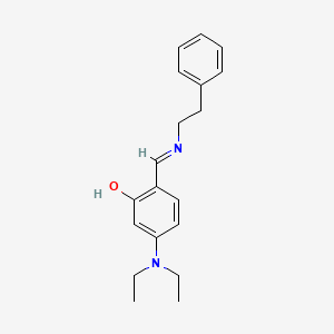 (E)-5-(diethylamino)-2-((phenethylimino)methyl)phenol