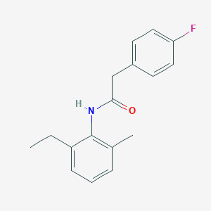 N-(2-ethyl-6-methylphenyl)-2-(4-fluorophenyl)acetamide