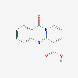 molecular formula C13H8N2O3 B2909812 11-Oxo-11H-pyrido[2,1-b]quinazoline-6-carboxylic acid CAS No. 4393-98-0