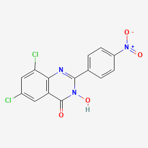 6,8-dichloro-3-hydroxy-2-(4-nitrophenyl)-4(3H)-quinazolinone