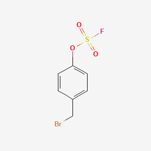 molecular formula C7H6BrFO3S B2909845 1-(Bromomethyl)-4-fluorosulfonyloxybenzene CAS No. 2123483-82-7
