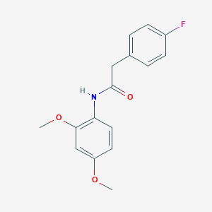 N-(2,4-dimethoxyphenyl)-2-(4-fluorophenyl)acetamide