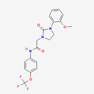 B2909865 2-[3-(2-methoxyphenyl)-2-oxoimidazolidin-1-yl]-N-[4-(trifluoromethoxy)phenyl]acetamide CAS No. 1251557-59-1