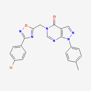 B2909871 1-ethyl-3-{4-[(3-methylphenoxy)acetyl]piperazin-1-yl}quinoxalin-2(1H)-one CAS No. 1030100-20-9