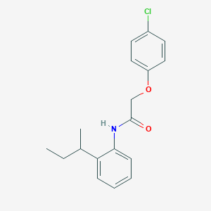 molecular formula C18H20ClNO2 B290989 N-(2-sec-butylphenyl)-2-(4-chlorophenoxy)acetamide 