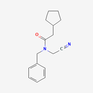 B2909935 N-benzyl-N-(cyanomethyl)-2-cyclopentylacetamide CAS No. 1252521-06-4