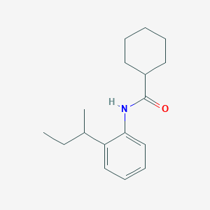 molecular formula C17H25NO B290995 N-(2-sec-butylphenyl)cyclohexanecarboxamide 