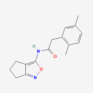N-(5,6-dihydro-4H-cyclopenta[c]isoxazol-3-yl)-2-(2,5-dimethylphenyl)acetamide