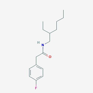 molecular formula C16H24FNO B290996 N-(2-ethylhexyl)-2-(4-fluorophenyl)acetamide 