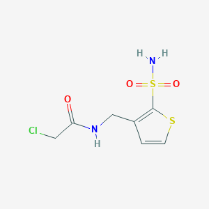 2-Chloro-N-[(2-sulfamoylthiophen-3-yl)methyl]acetamide