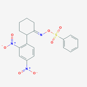 [(E)-[2-(2,4-dinitrophenyl)cyclohexylidene]amino] benzenesulfonate