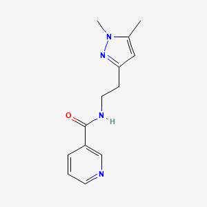 N-(2-(1,5-dimethyl-1H-pyrazol-3-yl)ethyl)nicotinamide
